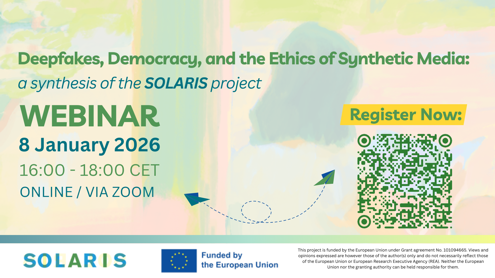 SOLARIS webinar 8 January - main new